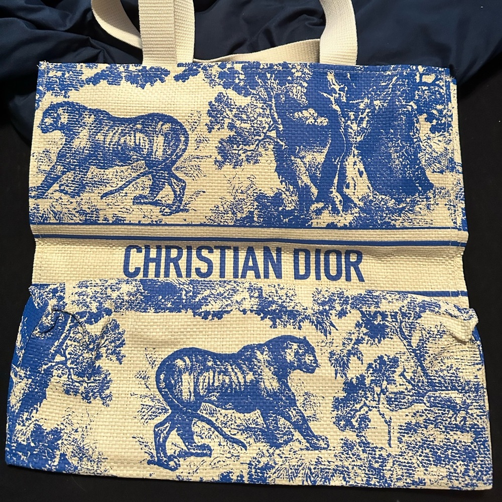 Christian Dior Straw Novelty Tote